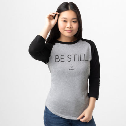 UNISEX SLEEVE BASEBALL TEE | BE STILL