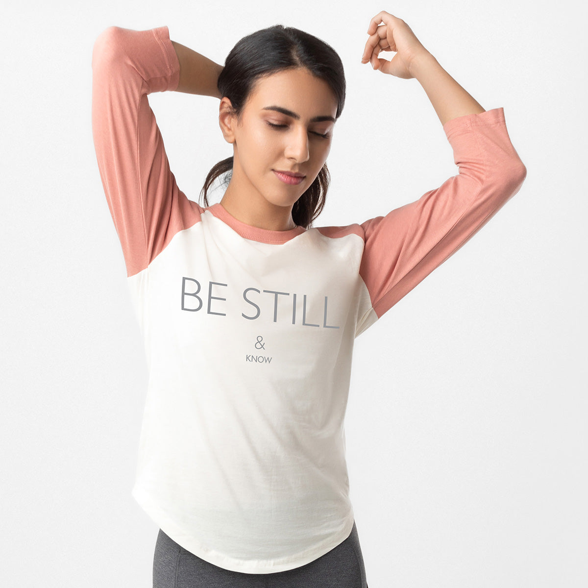 UNISEX SLEEVE BASEBALL TEE | BE STILL