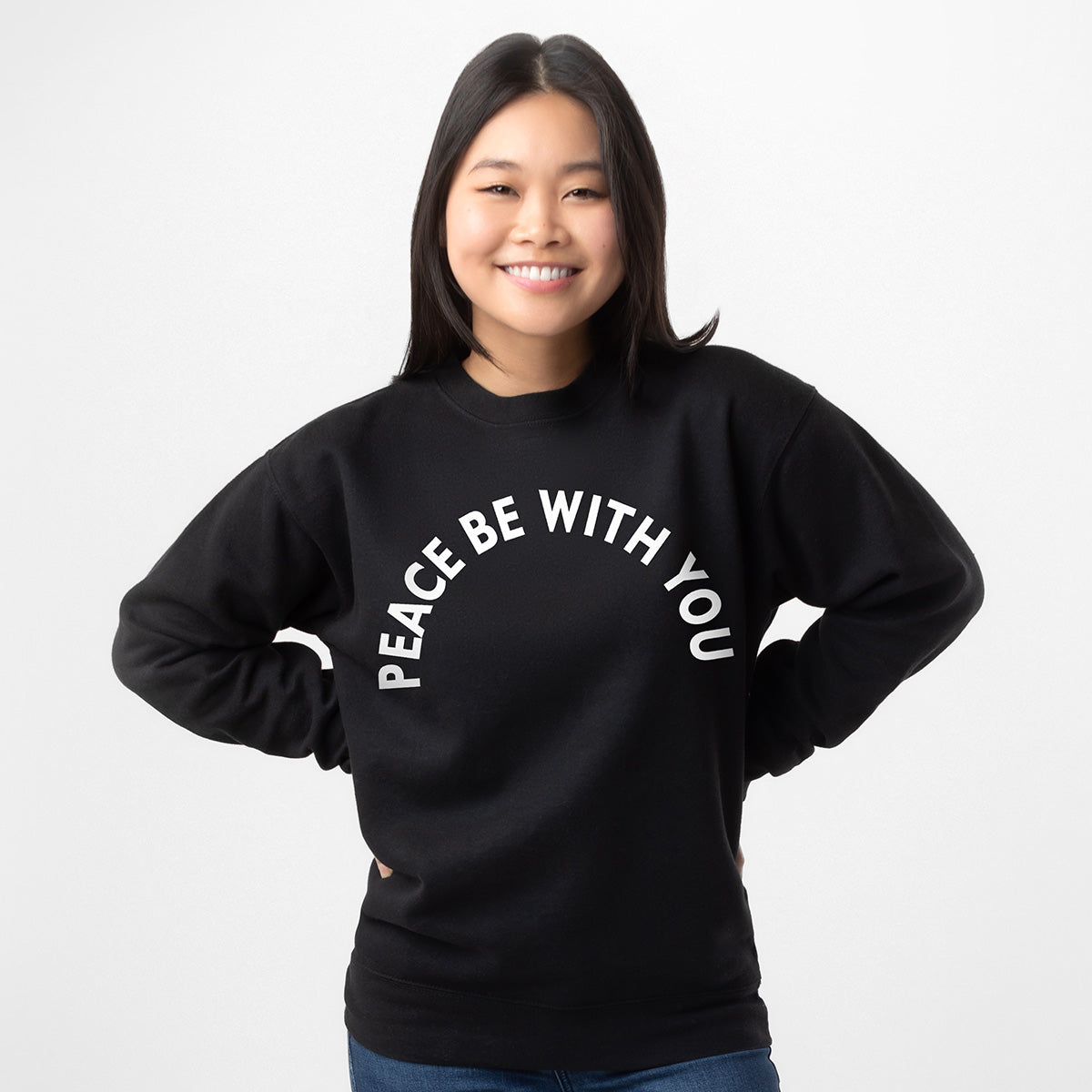 PREMIUM CREW NECK | PEACE BE WITH YOU