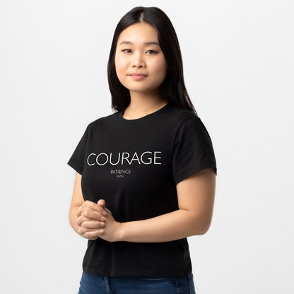 LADIES HIGH-WAISTED TEE | COURAGE