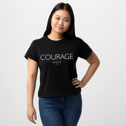 LADIES HIGH-WAISTED TEE | COURAGE