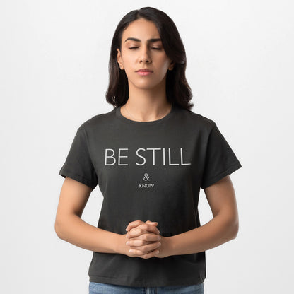 LADIES HIGH-WAISTED TEE | BE STILL