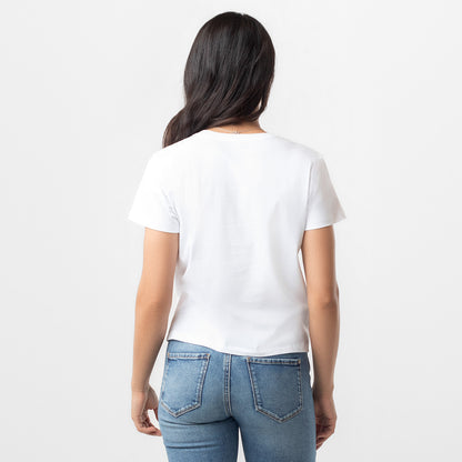 LADIES HIGH-WAISTED TEE | LOVE