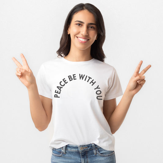 LADIES HIGH-WAISTED TEE | PEACE