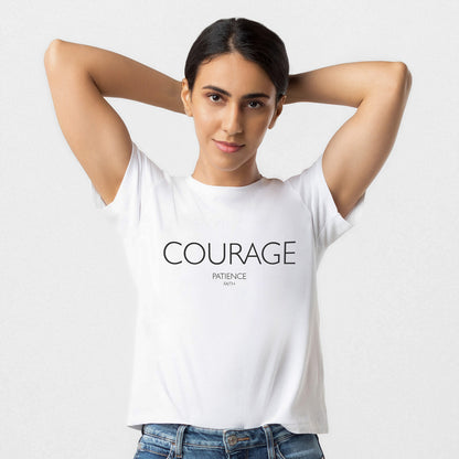 LADIES HIGH-WAISTED TEE | COURAGE