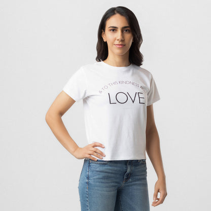 LADIES HIGH-WAISTED TEE | LOVE