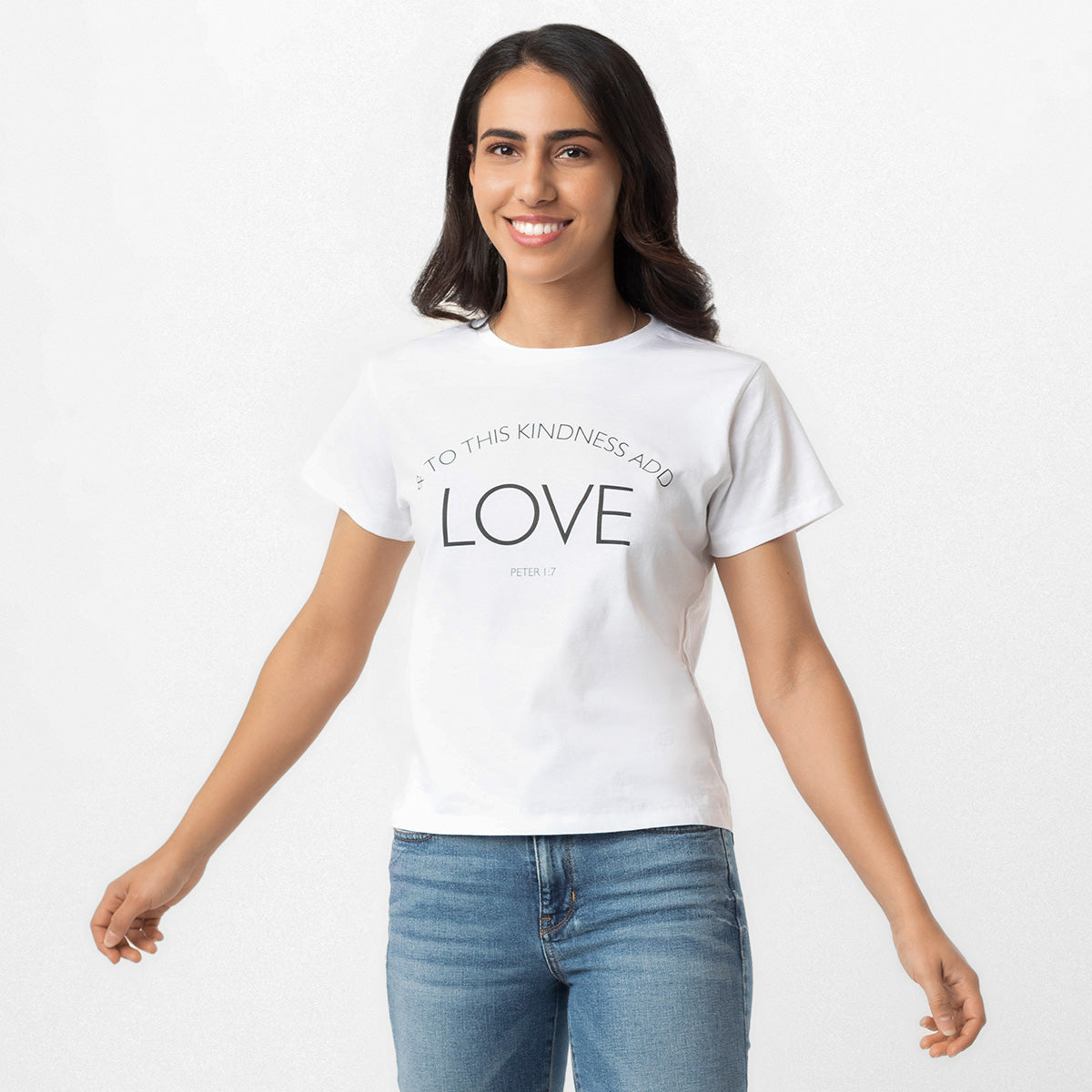 LADIES HIGH-WAISTED TEE | LOVE