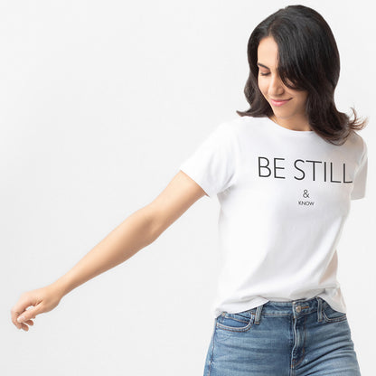 LADIES HIGH-WAISTED TEE | BE STILL