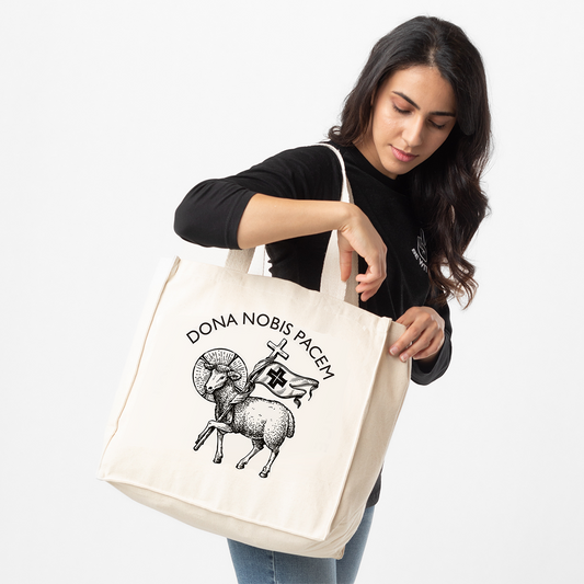 Cotton Canvas Tote Bag | Lamb