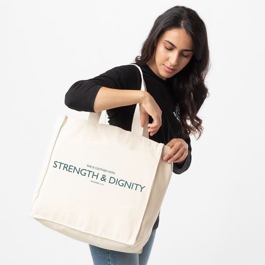 Cotton Canvas Tote Bag | Strength