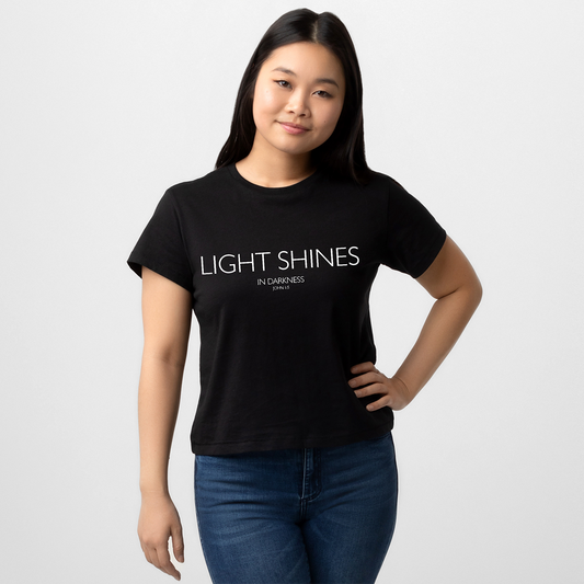 LADIES HIGH-WAISTED TEE | LIGHT SHINES