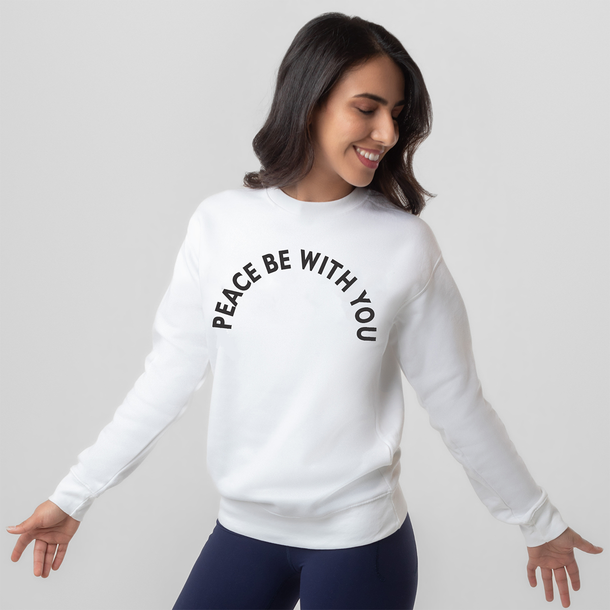 PREMIUM CREW NECK | PEACE BE WITH YOU