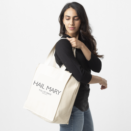 Cotton Canvas Tote Bag | Hail Mary