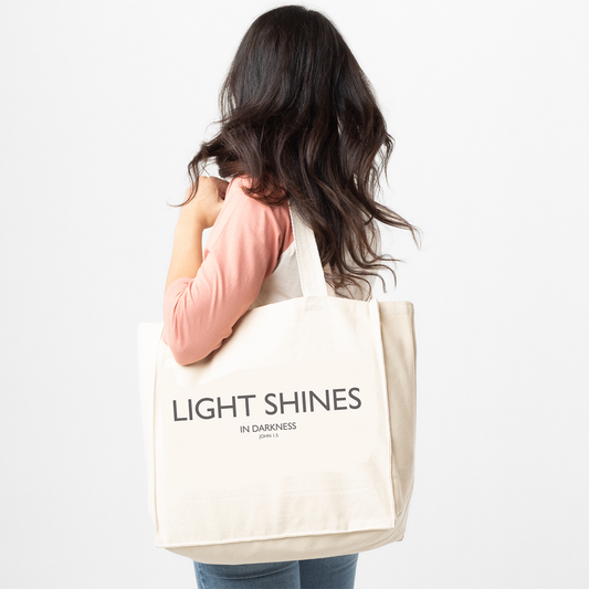 Cotton Canvas Tote Bag | Light Shines